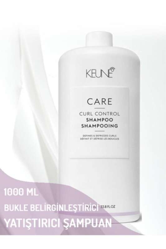 Keune Care Curl Control Defines & Defrizzes Curls Shampoo 1000 ml | Kuru ve Kıvırcık Saçlar İçin Bukle Tanımlayıcı ve Elektriklenmeyi Önleyici Şampuan - 1