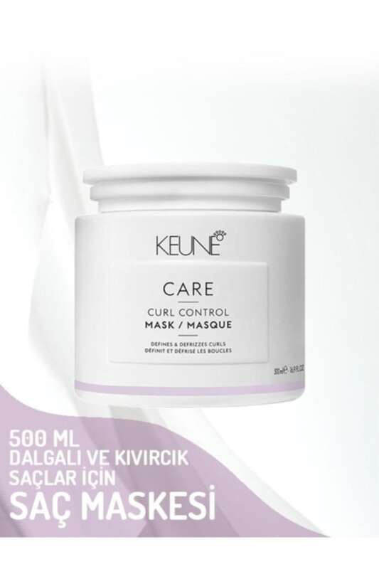 Keune Care Curl Control Kuru ve Kıvırcık Saçlar İçin Nemlendirici Saç Maskesi 500ml | Bukleleri Belirginleştirir ve Nemlendirir - 1