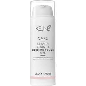 Keune Care Keratin Smooth Silkening Polish Elektriklenmeyi Önleyen Pürüzsüzleştirici Krem 50 ml | Yumuşatma ve Parlaklık Sağlar - Keune