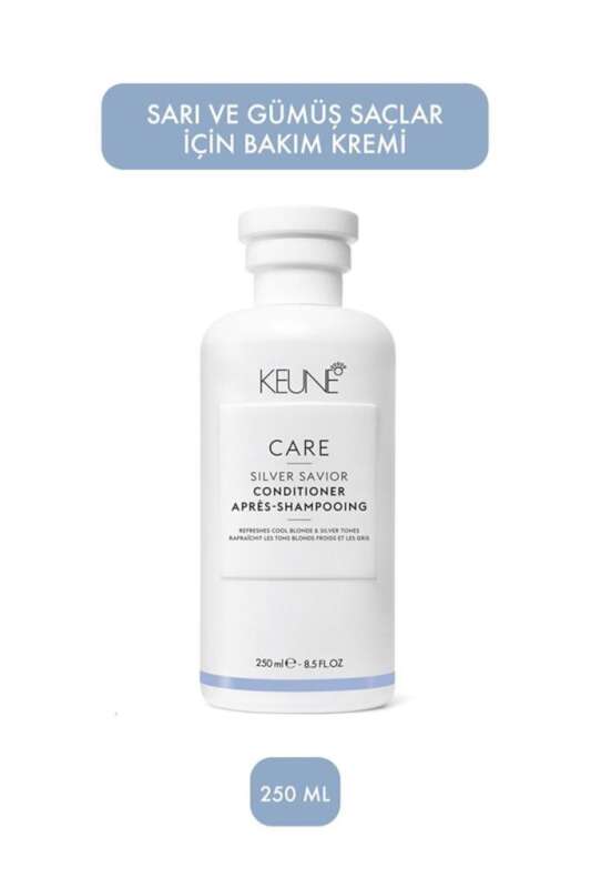 Keune Care Silver Savior Viyole Bakım Kremi 250ml | İstenmeyen Sarı Tonları Nötralize Eden ve Saçı Besleyen Bakım - 1