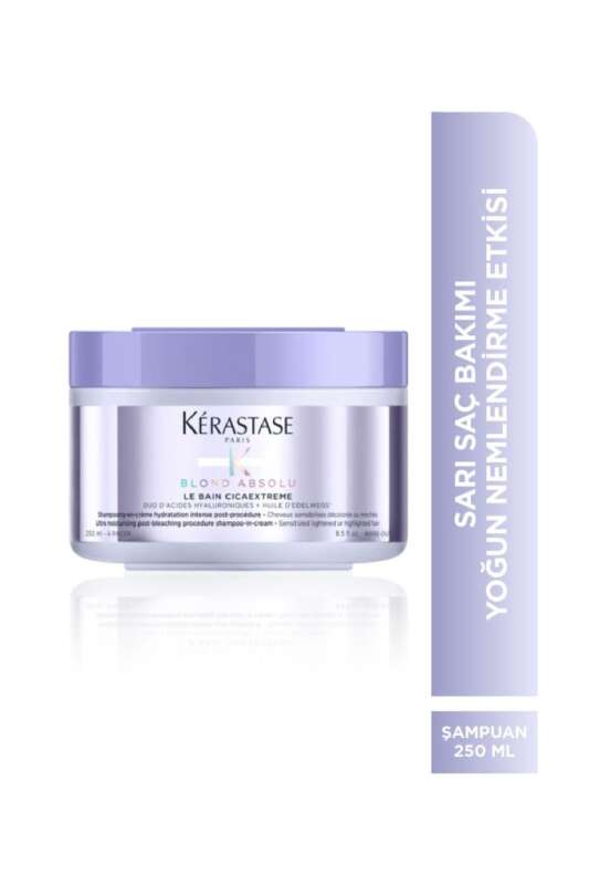 Kerastase Blond Absolu Le Bain Cicaextreme Şampuan 250ml | Açık Saçlar İçin Sararmayı Önleyici ve Onarıcı - 1