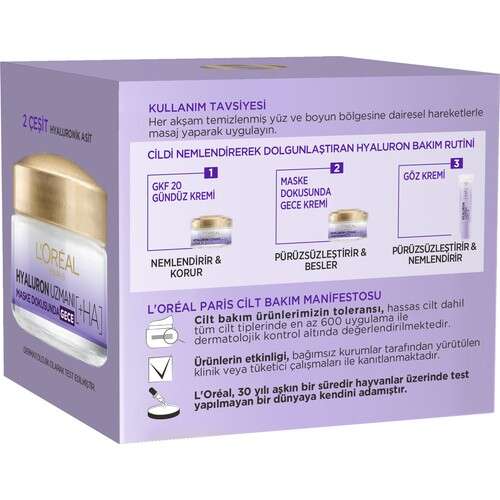 L oreal Paris Hyaluron Uzmanı Gece Kremi 50 ML - 6