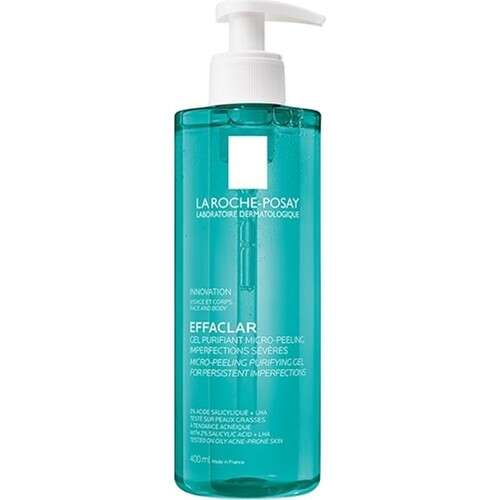 La Roche Posay Effaclar Mikro Yağlı ve Akneli Ciltler İçin Temizleyici Jel 400 ml | Derinlemesine Temizlik Sağlayan Yüz Jeli - 1