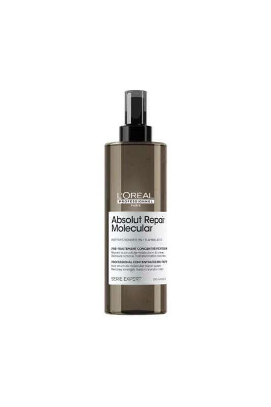 LOréal Professionnel Absolut Repair Molecular Tüm Yıpranmış Saçlar İçin Onarıcı ve Güçlendirici Konsantre Ön Bakım Serumu 190ml - Moleküler Onarım & Derin Koruma - 1