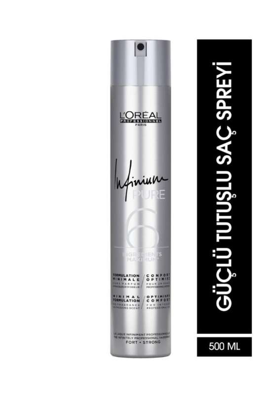 Loreal Professionnel Infinium Fort Strong Güçlü Tutucu Kokusuz Sprey 500 Ml - 1