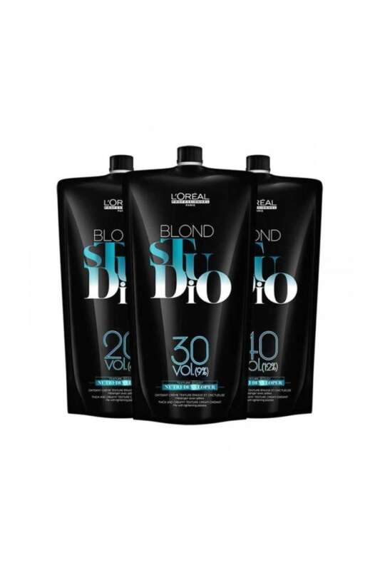 LOreal Professionnel Blond Studio Nutri Developer Oksidan %6 (20 Vol.) 1000 ml | Saç Rengi ve Aydınlatma İçin Besleyici Oksidan - 1