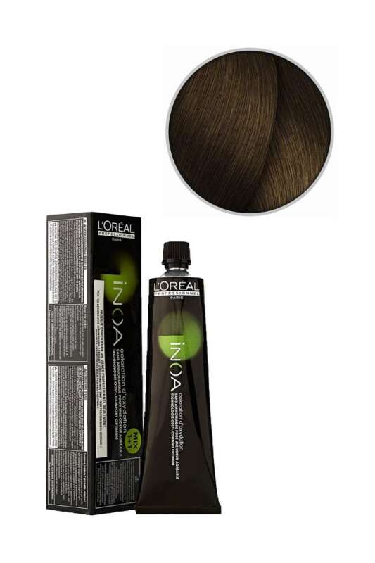 LOréal Professionnel INOA Amonyaksız Saç Boyası 60 ml | 6.3 Koyu Kumral Dore - Yoğun ve Doğal Parlaklık - 1