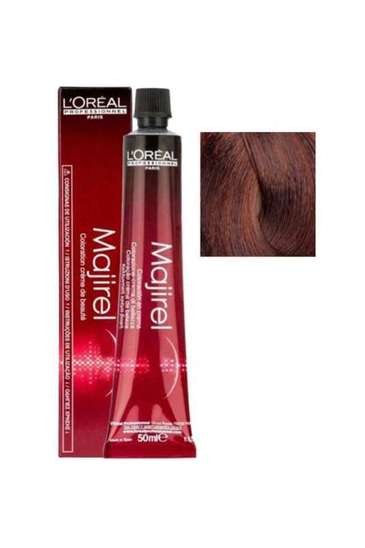 LOréal Professionnel Majirel 4.45 Kestane Bakır Maun Saç Boyası 50 ml | Zengin ve Kalıcı Sıcak Tonlar - 1