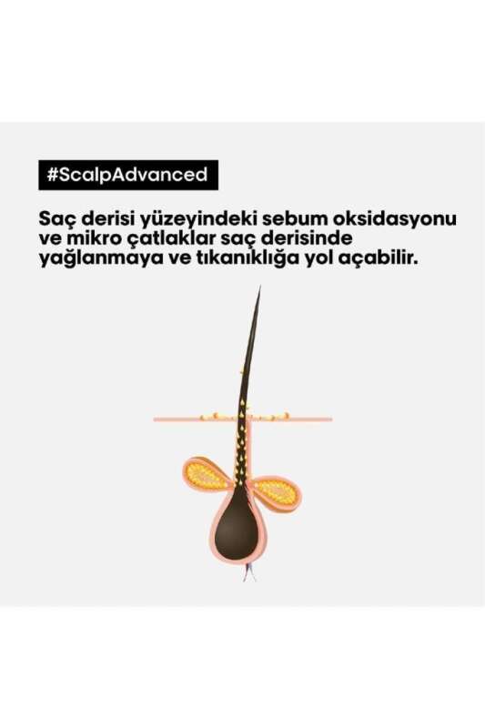LOréal Professionnel Serie Expert Scalp Advanced Yağlanma Karşıtı ve Saç Derisi Dengeleyici Şampuan 500 ml - Sebum Kontrol & Hacim Artışı - 6
