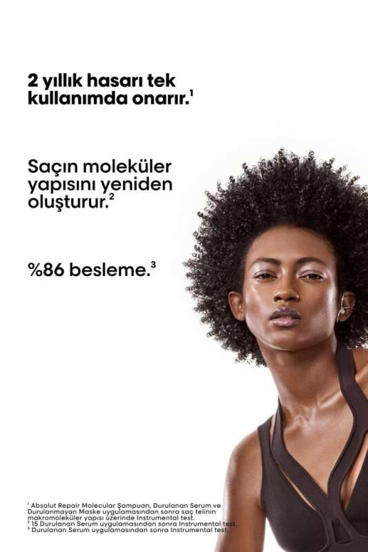 L’Oréal Professionnel Absolut Repair Molecular Yıpranmış Saçlar İçin Onarıcı Şampuan 300ml - Moleküler Bakım & Derin Nem - 6
