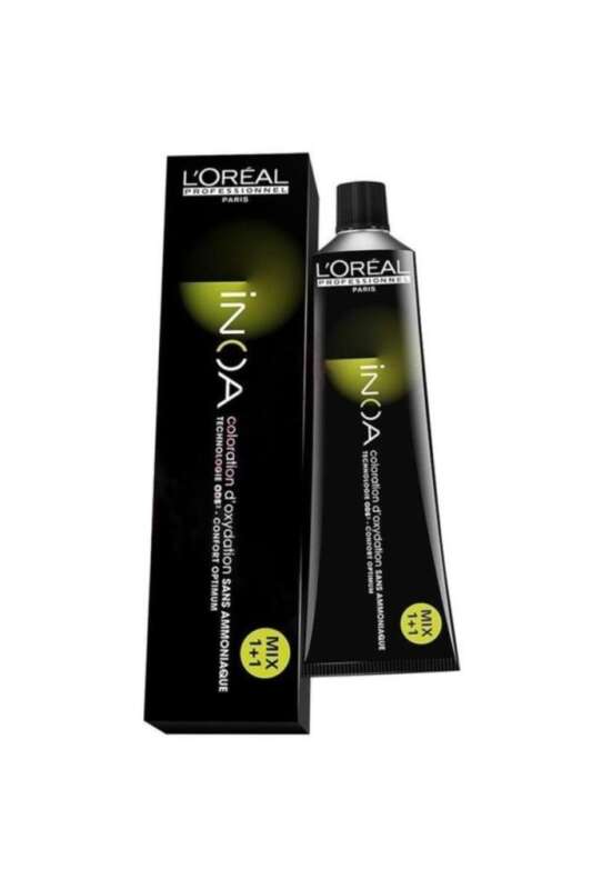 LOréal Professionnel INOA 7.42 Kumral Bakır Irize Amonyaksız Saç Boyası 60 ml | Yoğun Renk ve Bakım - 1