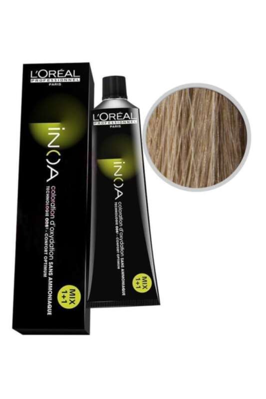 LOréal Professionnel INOA 8.31 Koyu Sarı Dore Küllü Amonyaksız Saç Boyası 60 ml | Doğal ve Işıltılı Sarı Tonlar - 1