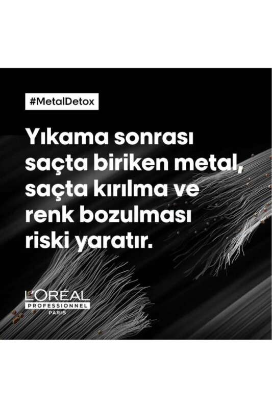 LOréal Professionnel Metal Detox Renklendirme Sonrası Durulanmayan Koruyucu Saç Kremi 100ml - Metal Temizleyici & Renk Koruma - 2