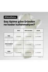 LOréal Professionnel Metal Detox Renklendirme Sonrası Durulanmayan Koruyucu Saç Kremi 100ml - Metal Temizleyici & Renk Koruma - 6