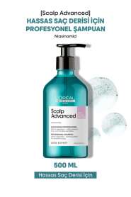 LOréal Professionnel Scalp Advanced Hassas Saç Derisi Bakım Şampuanı - Kaşıntı Önleyici, Hacim Artıran & Nem Dengeleyici 500 ml - 1