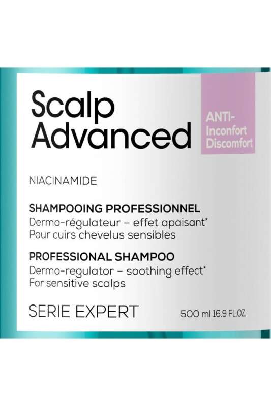 LOréal Professionnel Scalp Advanced Hassas Saç Derisi Bakım Şampuanı - Kaşıntı Önleyici, Hacim Artıran & Nem Dengeleyici 500 ml - 4