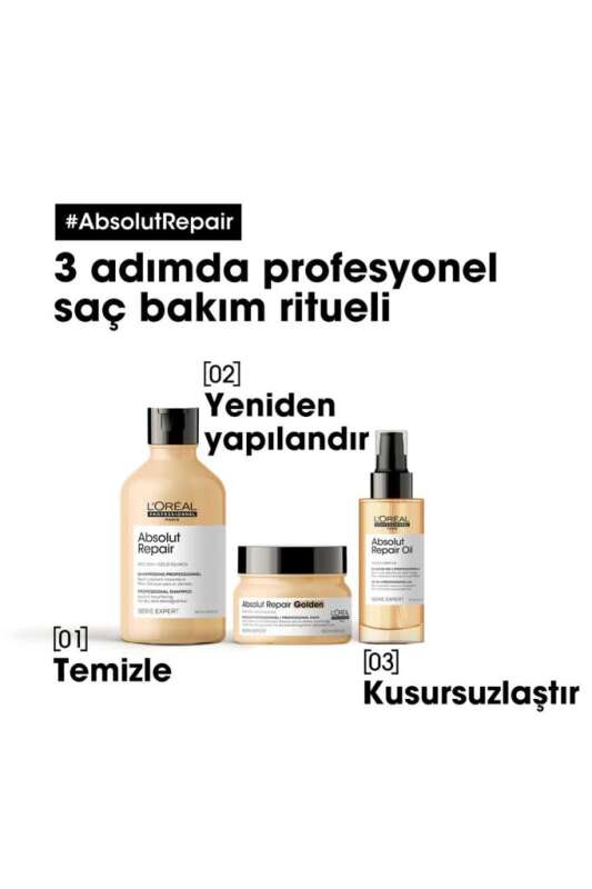 LOréal Professionnel Serie Expert Absolut Repair Yıpranmış Saçlar İçin Onarıcı Şampuan 500ml | Yoğun Onarım ve Güçlendirme - 7