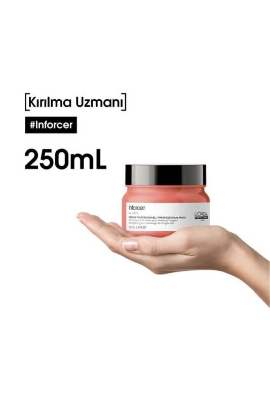 LOréal Professionnel Inforcer Kırılma Karşıtı Güçlendirici Maske - Yıpranmış ve Kırılgan Saçlar İçin Yoğun Onarım 250 Ml - 8