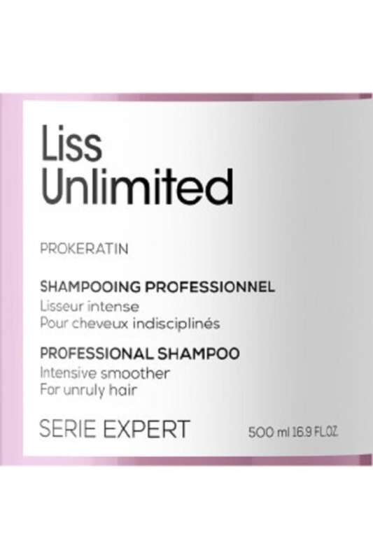 LOréal Professionnel Liss Unlimited Elektriklenme Önleyici & Yoğun Yumuşaklık Şampuan - Düz ve İnce Saçlar İçin Besleyici Bakım 500 Ml - 7