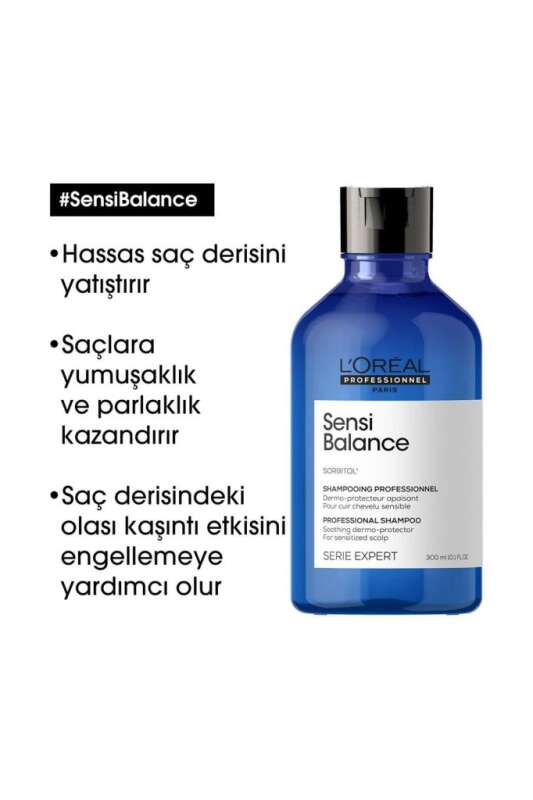 Loreal Professionnel Serie Expert Sensi Balance Hassas Saç Derisi için Yatıştırıcı Şampuan 300 Ml - 7