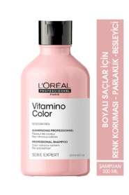 LOréal Professionnel Serie Expert Vitamino Color Boyalı Saçlar İçin Renk Koruyucu Şampuan 300 ml - UV Filtreli & Yoğun Nemlendirme - Loreal Professionnel
