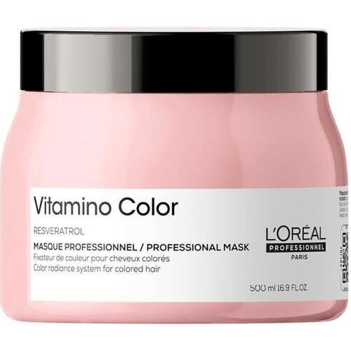 LOréal Professionnel Vitamino Color Renk Koruyucu & Parlatıcı Saç Maskesi - Renkli ve Balyajlı Saçlar İçin Uzun Ömürlü Ton ve Nem 500 Ml - 1