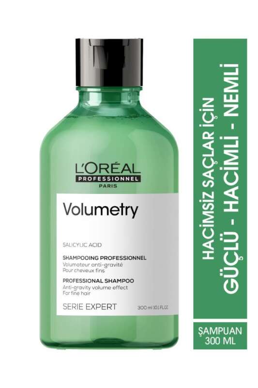 LOréal Professionnel Serie Expert Volumetry İnce Telli Saçlar İçin Hacim ve Dolgunluk Şampuanı 300 ml - Sülfatsız Formül & Saçı Kalınlaştırıcı - 1