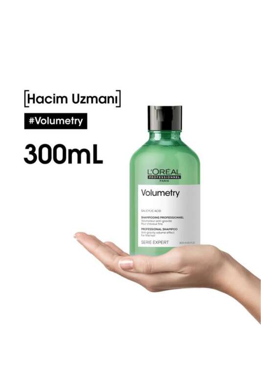 LOréal Professionnel Serie Expert Volumetry İnce Telli Saçlar İçin Hacim ve Dolgunluk Şampuanı 300 ml - Sülfatsız Formül & Saçı Kalınlaştırıcı - 5