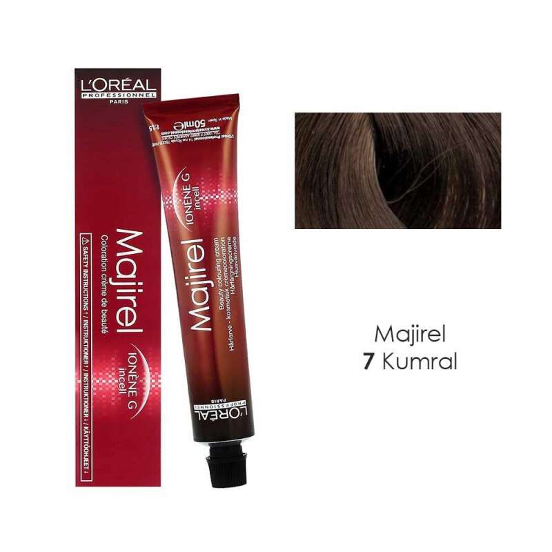 LOréal Professionnel Majirel 7 Kumral Saç Boyası 50 ml | Doğal ve Kalıcı Kumral Tonları - 1