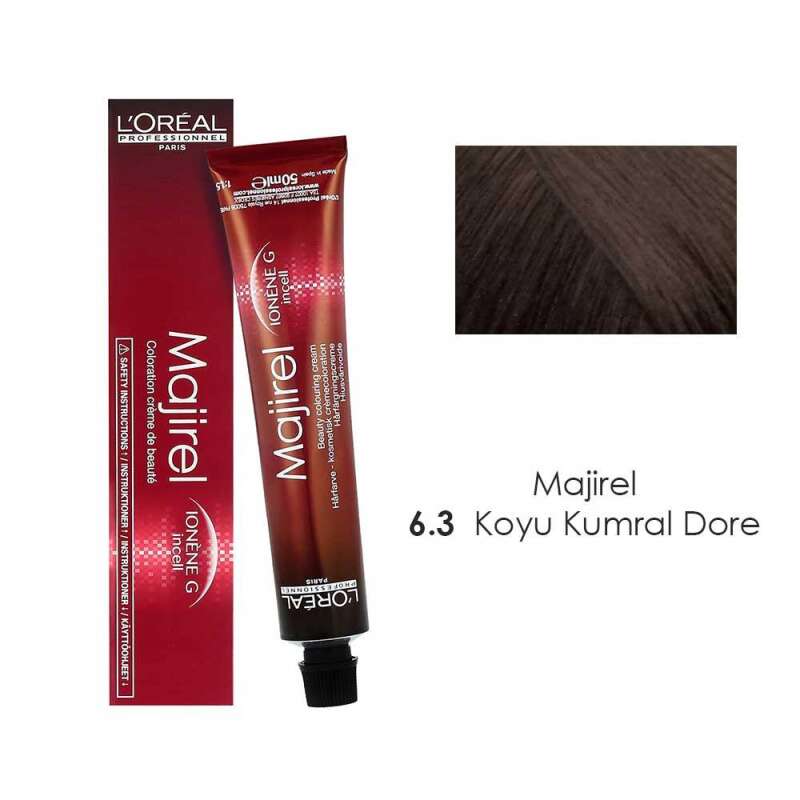 LOREAL Majirel Saç Boyası 50ml | 6.3 - Koyu Kumral Dore - 1