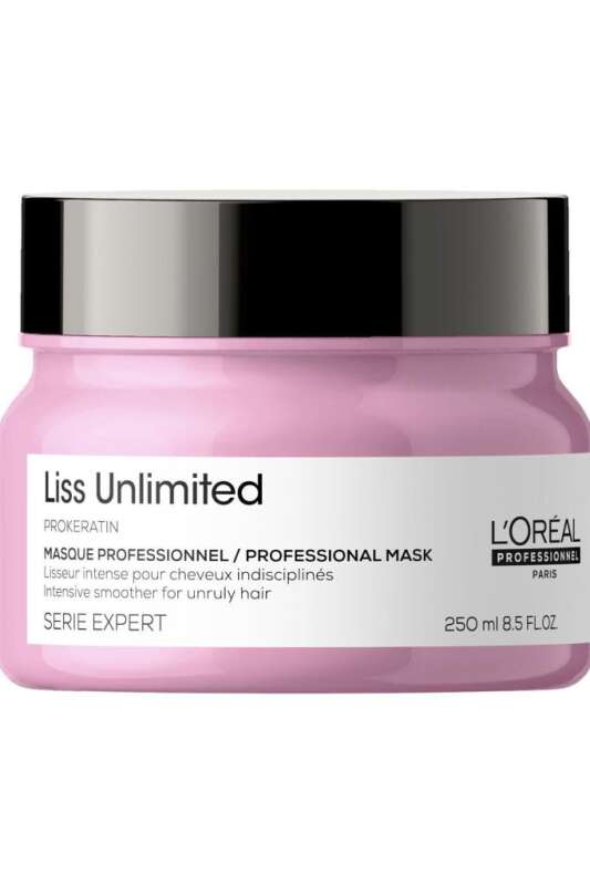 LOréal Professionnel Liss Unlimited Asi ve Dalgalı Saçlar İçin Yoğun Düzleştirici Maske - Kalıcı Pürüzsüzlük ve Isı Koruması 250 Ml - 2