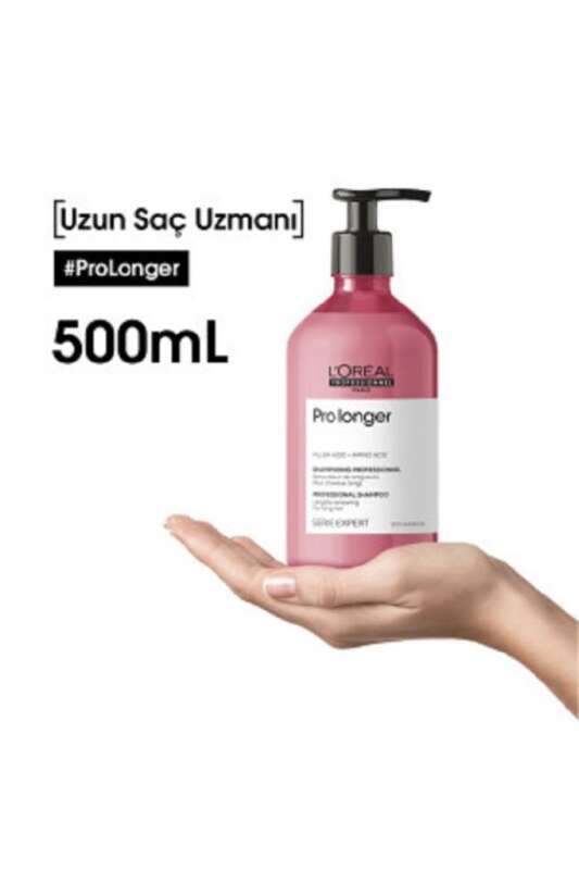 LOréal Professionnel Serie Expert Pro Longer Saç Uçları Onarıcı Şampuan - Kırık Uçları Yoğunlaştıran ve Uzamayı Destekleyen Bakım 500 ml - 6