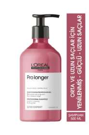 LOréal Professionnel Serie Expert Pro Longer Saç Uçları Onarıcı Şampuan - Kırık Uçları Yoğunlaştıran ve Uzamayı Destekleyen Bakım 500 ml - Loreal Professionnel