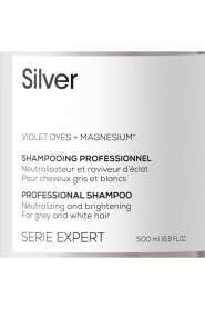 LOréal Professionnel Serie Expert Silver Mor Şampuan - Sararan ve Matlaşan Saçlar İçin Mor Pigmentli Arındırıcı Şampuan 500 ml - 5