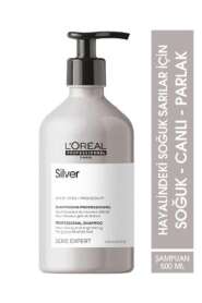 LOréal Professionnel Serie Expert Silver Mor Şampuan - Sararan ve Matlaşan Saçlar İçin Mor Pigmentli Arındırıcı Şampuan 500 ml - 1