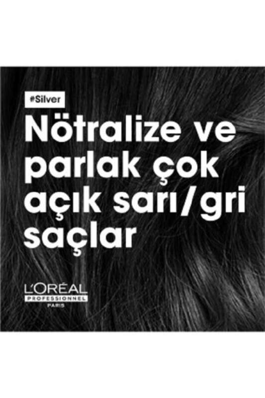 LOréal Professionnel Serie Expert Silver Mor Şampuan - Sararan ve Matlaşan Saçlar İçin Mor Pigmentli Arındırıcı Şampuan 500 ml - 2
