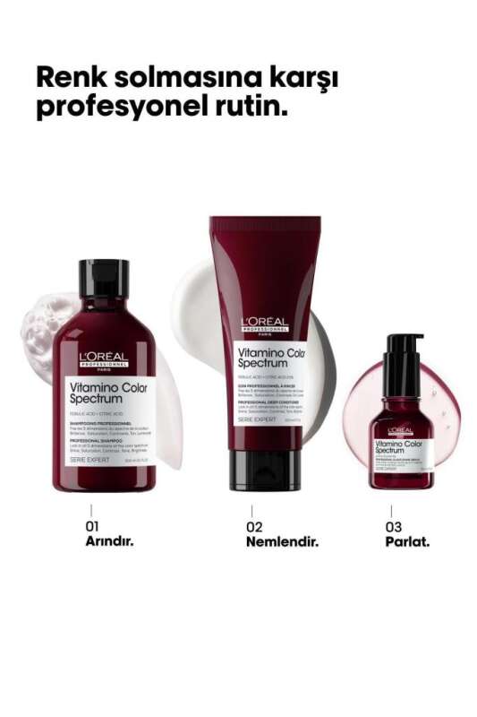 LOréal Professionnel Vitamino Color Spectrum Shampoo 300 ml - Renkli Saçlar İçin Vitamin Destekli Koruma Şampuanı - 2