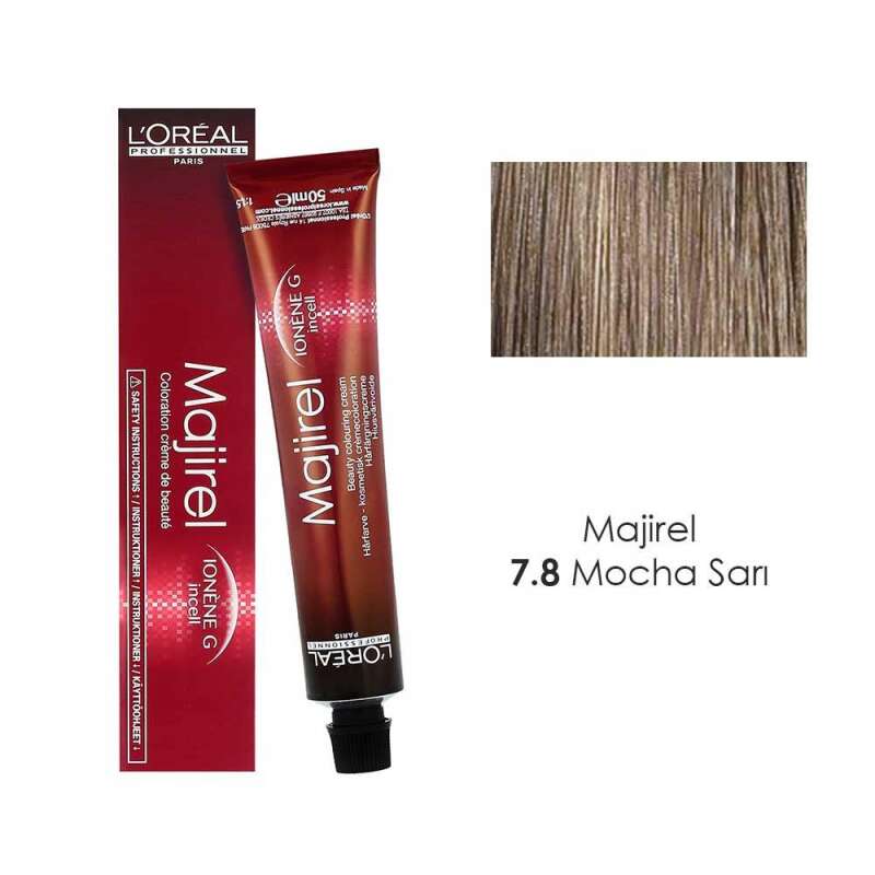 LOréal Professionnel Majirel 7.8 Kumral Moka Saç Boyası 50 ml | Doğal ve Kalıcı Moka Kahve Tonları - 1