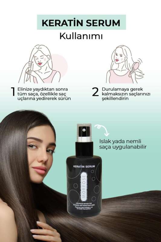 Morfose Keratin Saç Serumu 75ml | Yıpranmış Saçlar İçin Onarıcı Serum - 3