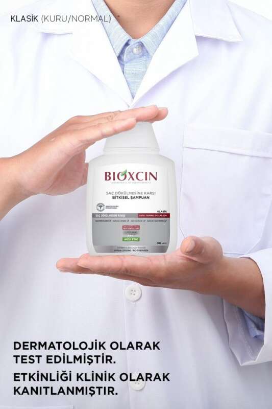 Bioxcin Klasik Saç Dökülmesi Karşıtı Şampuan - Kuru ve Normal Saçlar İçin Besleyici Formül 300 ml - 7