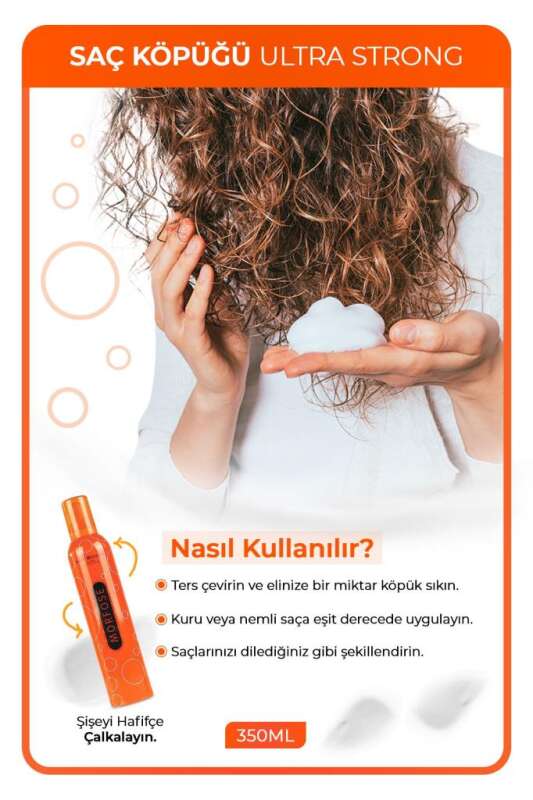 Morfose Saç Köpüğü 350ml | Ultra Strong Turuncu - 3