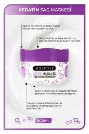 Morfose Yıpranmış Saçlara Özel Keratin İçerikli Saç Maskesi 500ml | Derinlemesine Onarıcı Bakım - 2