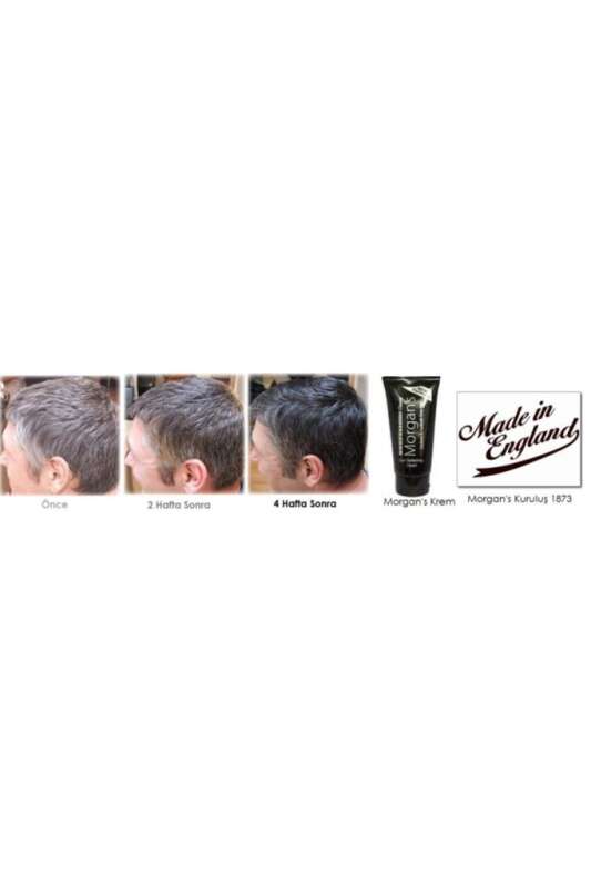Morgans Pomade Hair Darkening Cream - Gri Örtücü ve Saç Koyulaştırıcı Bakım Kremi 150ml - 3