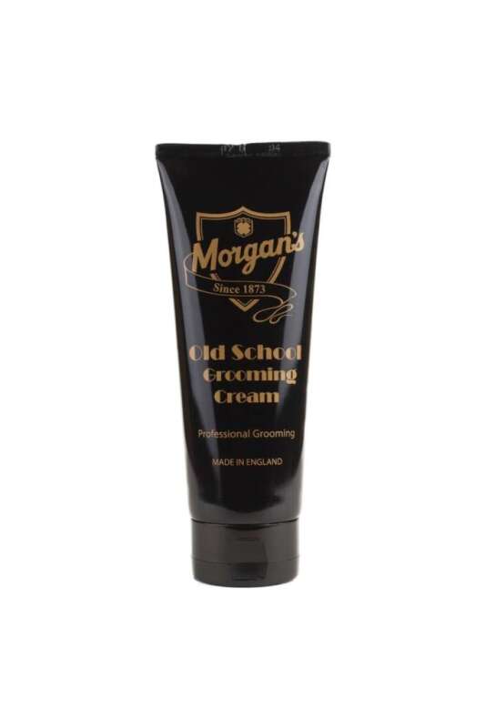 Morgans Pomade Old School Grooming Cream - Orta Tutuşlu ve Parlak Görünümlü Retro Şekillendirici Bakım Kremi 100ml - 1