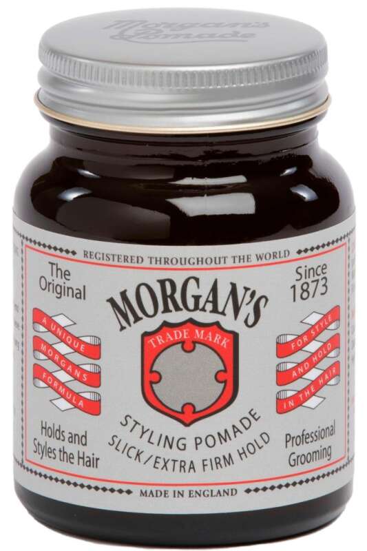 Morgans Pomade Slick Extra Firm Hold (Silver Label) 100gr | Extra Sert Tutuşlu Slick Saç Pomadı - 1