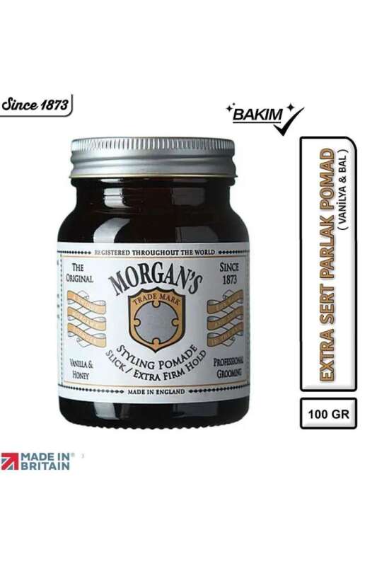 Morgans Pomade Vanilla & Honey Extra Firm Hold 100ml | Ekstra Güçlü Tutuşlu Saç Pomadı - 2