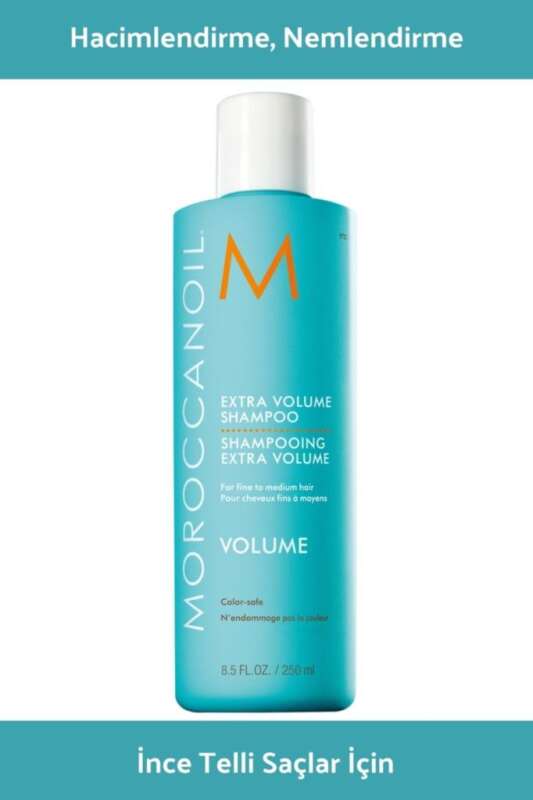 Moroccanoil Extra Volume Hacim ve Dolgunluk Şampuanı - İnce ve Düz Saçlar İçin 250ml - 1
