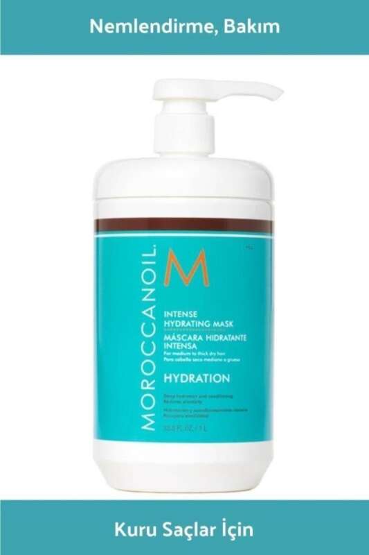Moroccanoil Hydration Yoğun Nemlendirici ve Onarıcı Saç Maskesi - Kuru ve Hasarlı Saçlar İçin 1000ml - 1