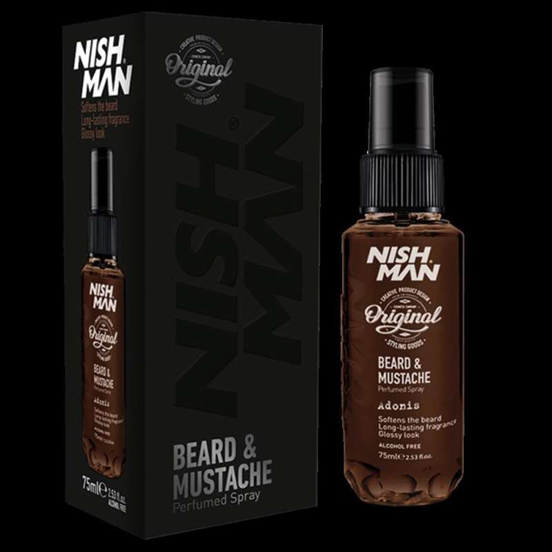 Nishman Beard Mustache Spray 75ml | Sakal ve Bıyık Bakım Spreyi - 1