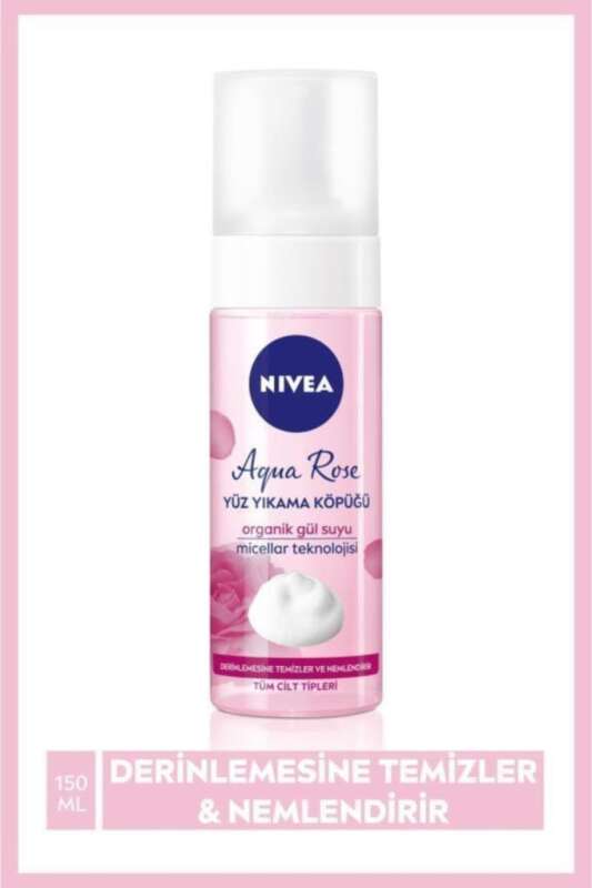 Nivea Visage Yüz Temizleme Köpüğü Gül Suyu 150ml | Yüz Temizliği ve Nemlendirici Etki - 1